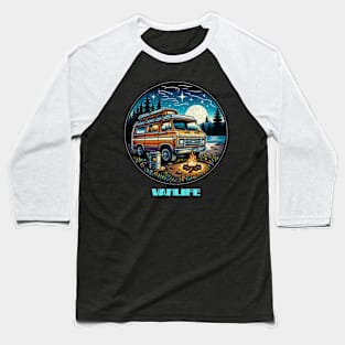 Starry night Vanlife Baseball T-Shirt